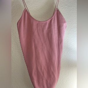 Pink bodysuit, Forever 21, medium